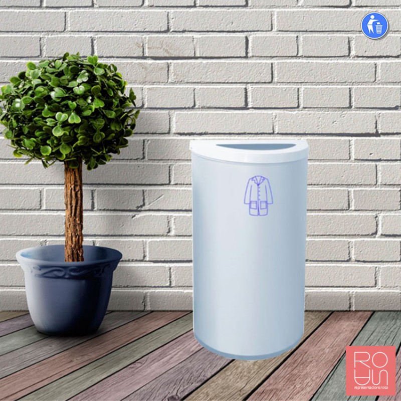 Paperera metàl·lica per guants, bates o mascaretes 86 L Covid-19